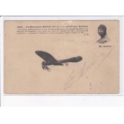 AVIATION AUTOGRAPHE: monoplan blériot, piloté par Emile Aubrun - état