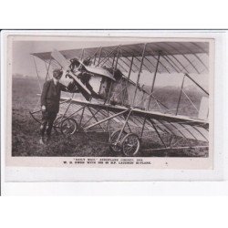 AVIATION AUTOGRAPHE: Gordon Bell USA, daily mail aeroplane circuit 1912 W.H. Ewen with caudron bi-plane - très bon état