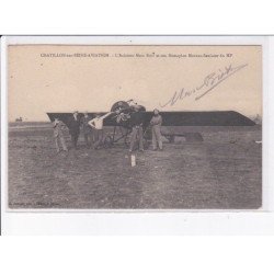 AVIATION AUTOGRAPHE: Marc Biot et son biplan morane-saulnier, chatillon-sur-seine - très bon état