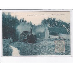 GUINES: arrivée du train en gare de guines - très bon état