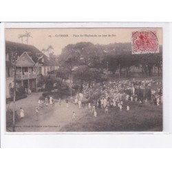 GUYANE: CAYENNE: place de l'esplanade un jour de fête - très bon état