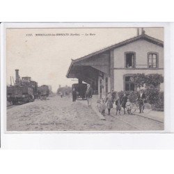 MAROLLES-les-BRAULTS: la gare, train - très bon état
