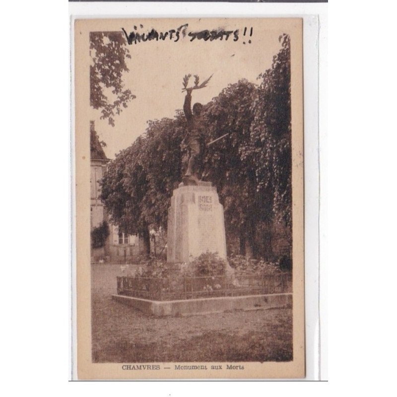 CHAMVRES : monument aux morts - tres bon etat
