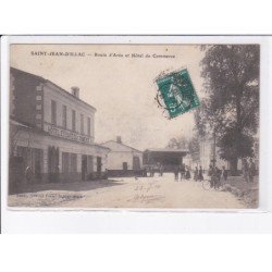 SAINT-JEAN-D'ILLAC: route d'arès et hôtel du commerce - très bon état