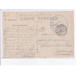 CONTY: vue d'ensemble de l'abattoir, cachet 18e escadron - très bon état