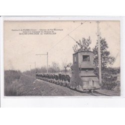 SAINT-CLAIR-D'HALOUZE chemin de fer electrique faisant le transport du minerai - très bon état