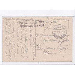 AVIATION: bei hénin-liétard heruntergerschossenes franzosisches kampfflugzeug, cachet pionerpark 603 - très bon état