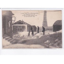SAINT-INGLEVERT: l'aéro gare au poste de T.S.F. le banc de neige atteint 1m50 27-29 décembre 1927 - très bon état