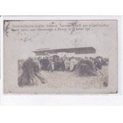 BAVAY: avion militaire biplan biplace farman piloté par Pierra - état