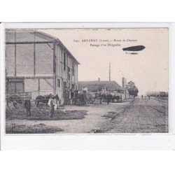 ARTENAY: route de chartres, passage d'un dirigeable - très bon état