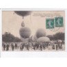 REIMS: grande semaine aéronautique de champagne concours ballons sphérique, place de boulingrin 1909 - très bon état