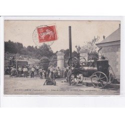ROCHECORBON: scène de battage, boyer frères, entrepreneurs - très bon état