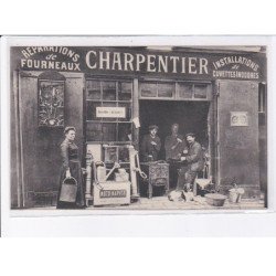 TOURS: Charpentier, réparation de fourneaux, installations de cuvettes inodores, moto-naphta - très bon état