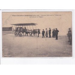 BREST: fêtes d'aviation brestoises 1912, aviateur Galli avant le "lâchez tout!" - état