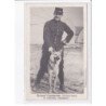 AVIATION: Georges Carpentier, le fameux boxeur en costume d'aviateur, chien berger - très bon état