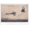 AVIATION: autographe, militaire Sergent-Major Clarysse sur monoplan deperdussin - état
