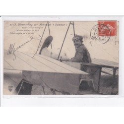 AIN: Kimmerling sur monoplan "sommer" type circuit européen autographe cachet bourgoin aviation - très bon état