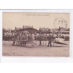 CAYEUX-sur-MER: arrivée d'un aéroplane - très bon état