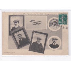 LE CROTOY: souvenir de la fête d'aviation, 17 septembre 1911, Caudron, De Laet, Duval, Driancourt - état