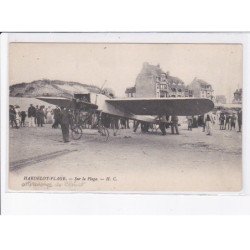 HARDELOT-PLAGE: sur la plage, aviation, avion - très bon état