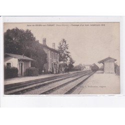 BRION-sur-THOUET: passage d'un train américain 1918 (guerre - militaire) - très bon état