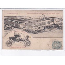 AUTOMOBILE: oldsmobile, hold to light, publicité, détroit factory and main offices of olds motor works - très bon état
