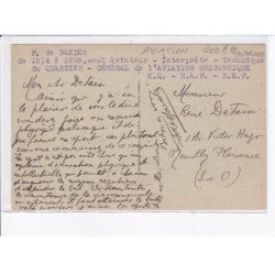 AVIATION: autographe Ferdinand de Baeder, les premiers aviateurs - très bon état