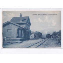 ERCUIS: la gare, l'arrivée du train - très bon état