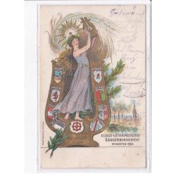 MULHOUSE: sangerbundesfest pfingsten 1900 - très bon état