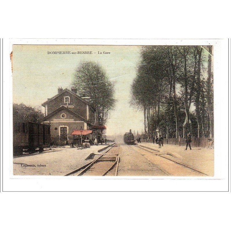 ALLIER - DOMPIERRE SUR BESBRE - La gare - Toillée - très bon état