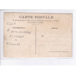 AVIATION: autographe Pischof, collage - très bon état