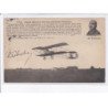 AVIATION: autographe Tabuteau biplan maurice farman, piloté par tabuteau - très bon état