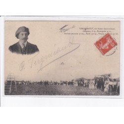 AVIATION: autographe Vergnieault sur biplan goupy-gnome - très bon état