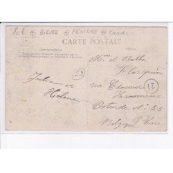 LA MADELEINE: malterie bouquet et établissement kulmann, bière, péniche, canal - très bon état