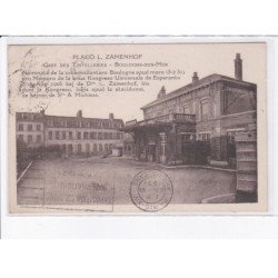 BOULOGNE-sur-MER: placo L. Zamenhof, gare des tintelleries, esperanto - très bon état