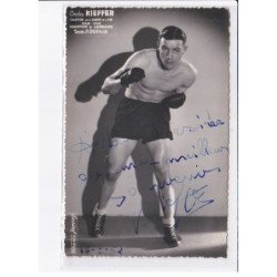 BOXE: autographe Charles Kieffer champion de l'armée de l'air team P. Dupain - très bon état