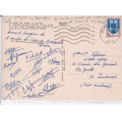 AUTOGRAPHE: football, autographe de l'équipe de france militaire - très bon état