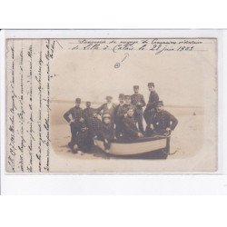 LILLE: de lille à calais, canot et personnages, 1903 - très bon état