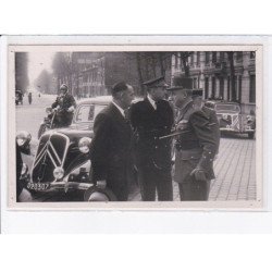 LILLE: militaire moto photo format CPA automobile citroen - très bon état