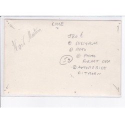 LILLE: militaire moto photo format CPA automobile citroen - très bon état