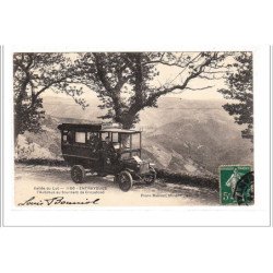 ENTRAYGUES - L'Autobus au tournant de Crozafond - très bon état