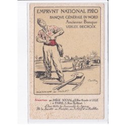 LILLE: emprunt national 1920 banque générale du nord ancienne banque verley decroix - très bon état