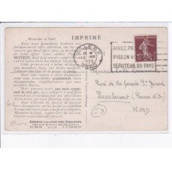 LILLE: société lilloise couleurs décoration exécutée "soliplastic" de la société lilloise des couleurs - très bon état