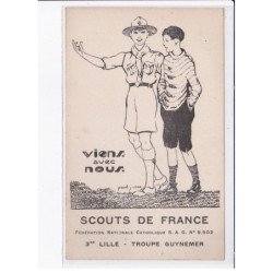 LILLE: scoutisme viens avec nous scouts de france troupe guynemer fédération nationale catholique - très bon état