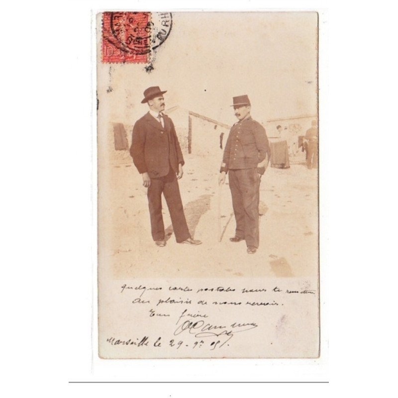 MARSEILLE - CARTE PHOTO - 1909 - très bon état