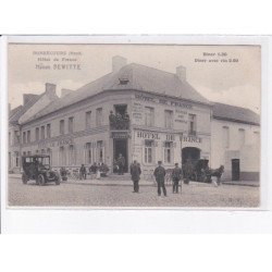 BONSECOURS: hôtel de france, maison dewitte, diner 1,50 diner avec vin 2,50 - très bon état