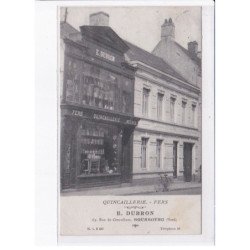 BOURBOURG: quincaillerie, fers, E. Dubron - très bon état