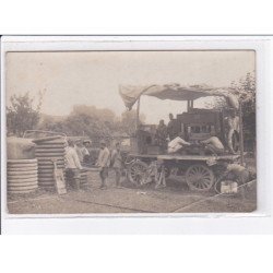 MILITAIRE : cerclage des roues à la presse - état