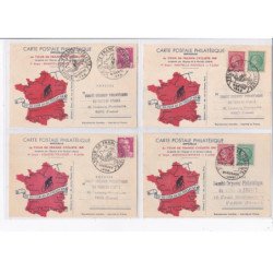 SPORTS: cyclisme, vélo, tour de france 1948, série complète de 21 CPA - très bon état