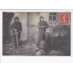 GUERARD: personnages, trio de monthrieux (romanichels ? mendiants ?) - état
